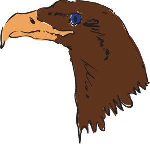 Brown Eagle Head Art Clip Art